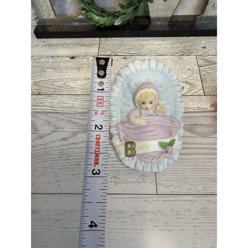 Growing Up Enesco 1983 Birthday‎ Girls Baby Figurine Blonde Hair Cake Topper EUC